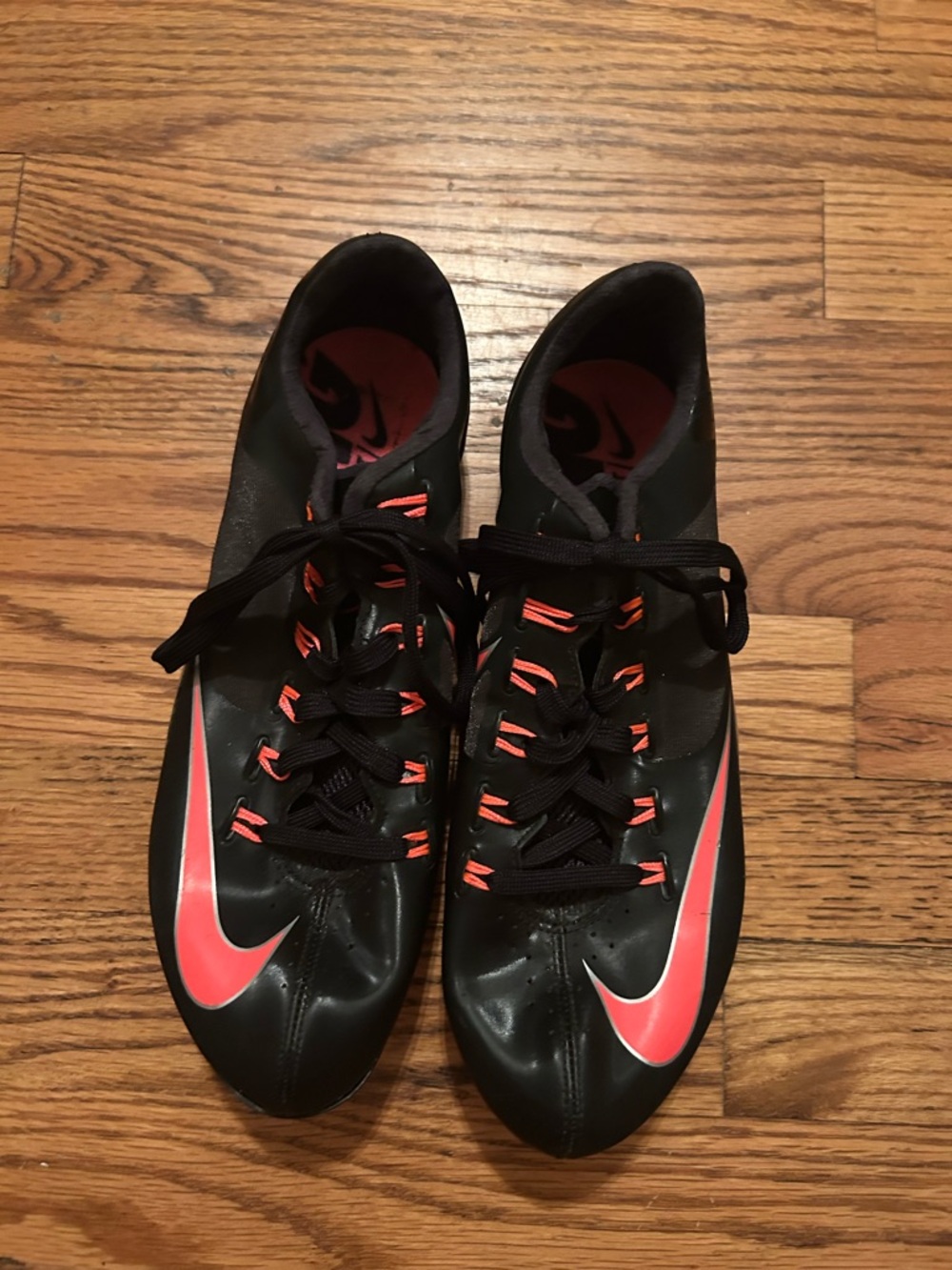 Nike Superfly Flywire Women’s 8.5 Pink Black Spikes Sneakers Cleats Track Shoes
